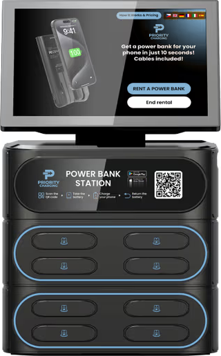 Priority Charging 8 power bank station